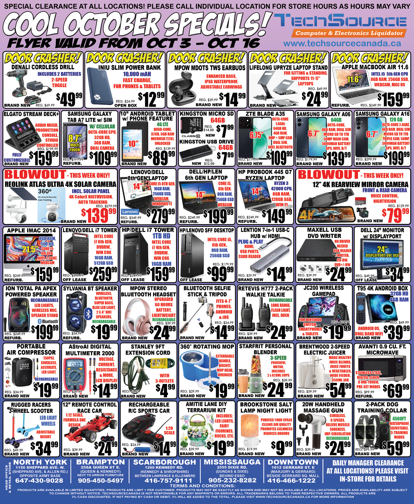 COOL OCTOBER SPECIALS!