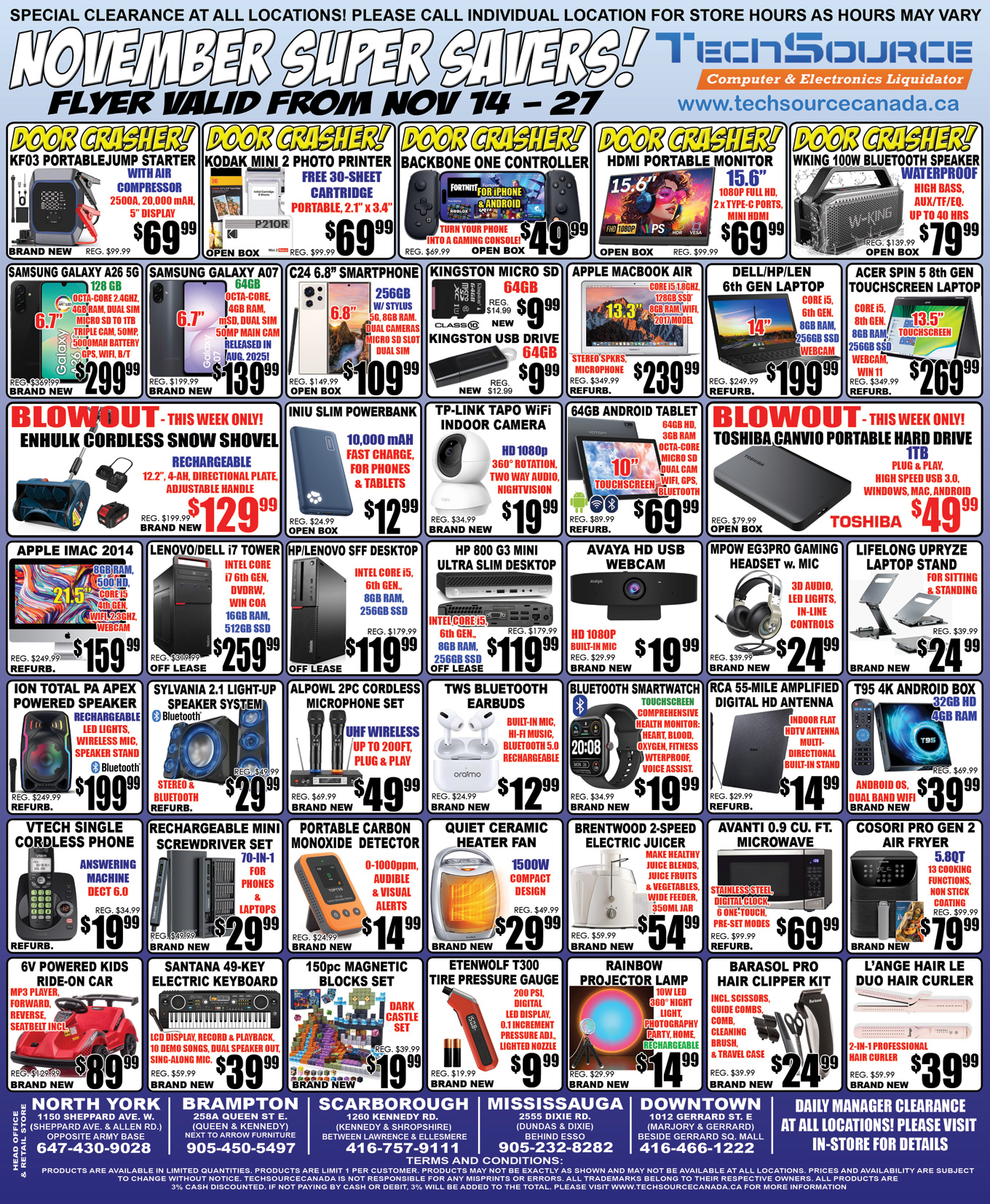 NOVEMBER SUPER SAVERS!